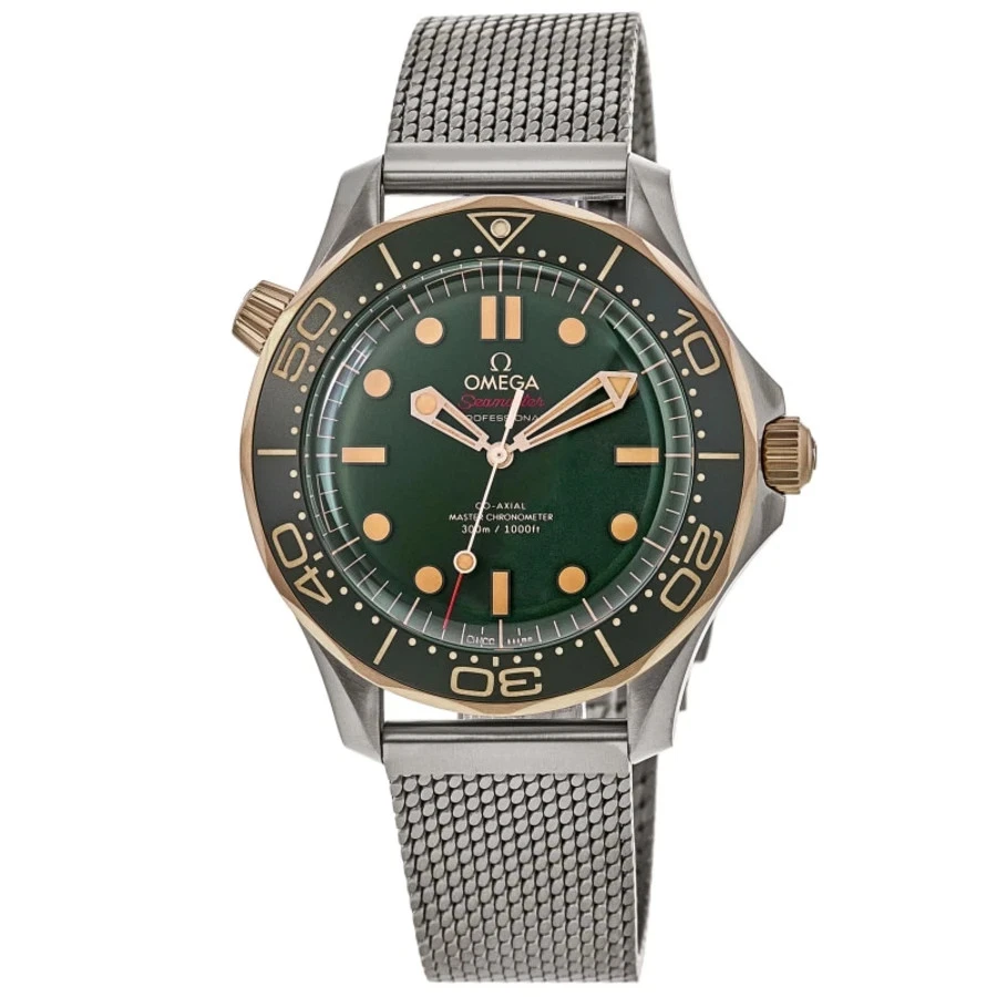 New Omega Seamaster Diver 300M Automatic Green Men's Watch 210.90.42.20.10.001