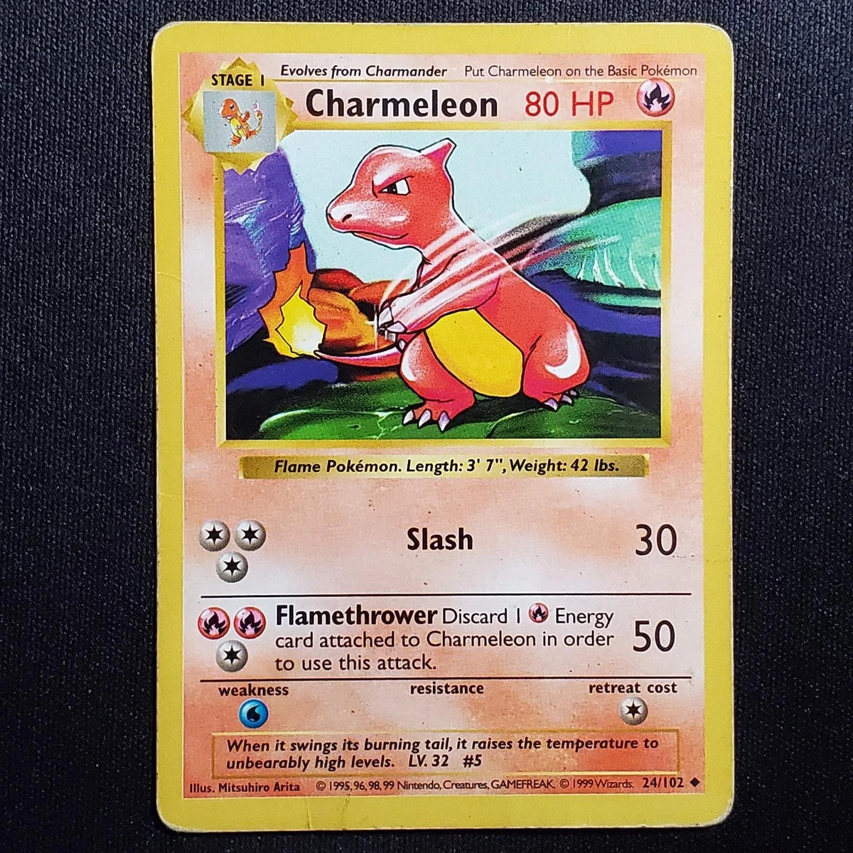 Charmeleon Pokémon TCG Shadowless Individual Collectible Card Game