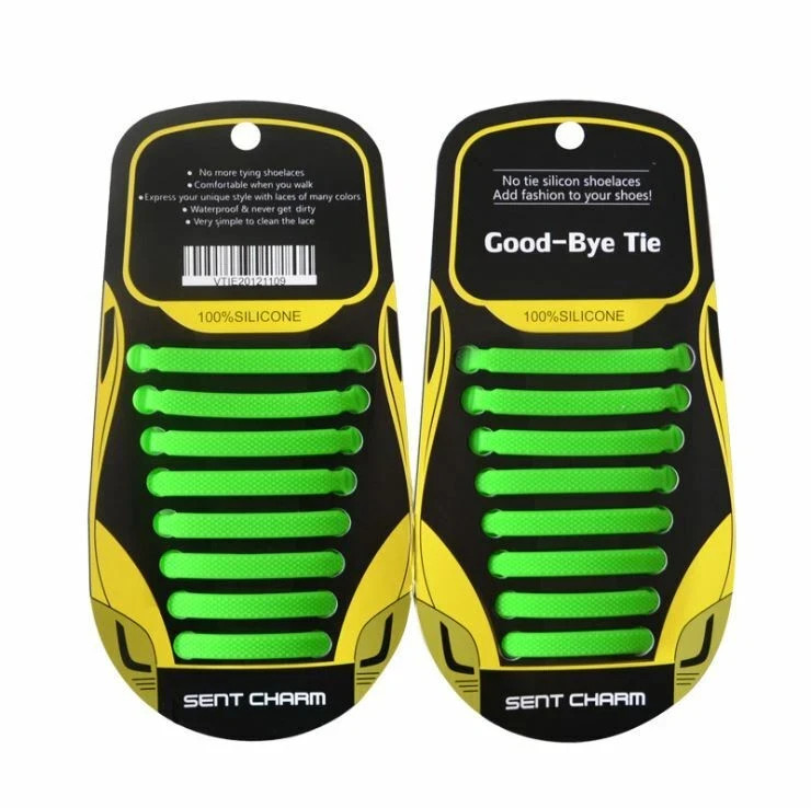 No Tie Shoelaces Elastic Shoe Laces Silicone Rubber For Kids