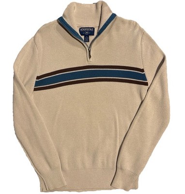 Aeropostale Quarter Zip Sweater Size Large