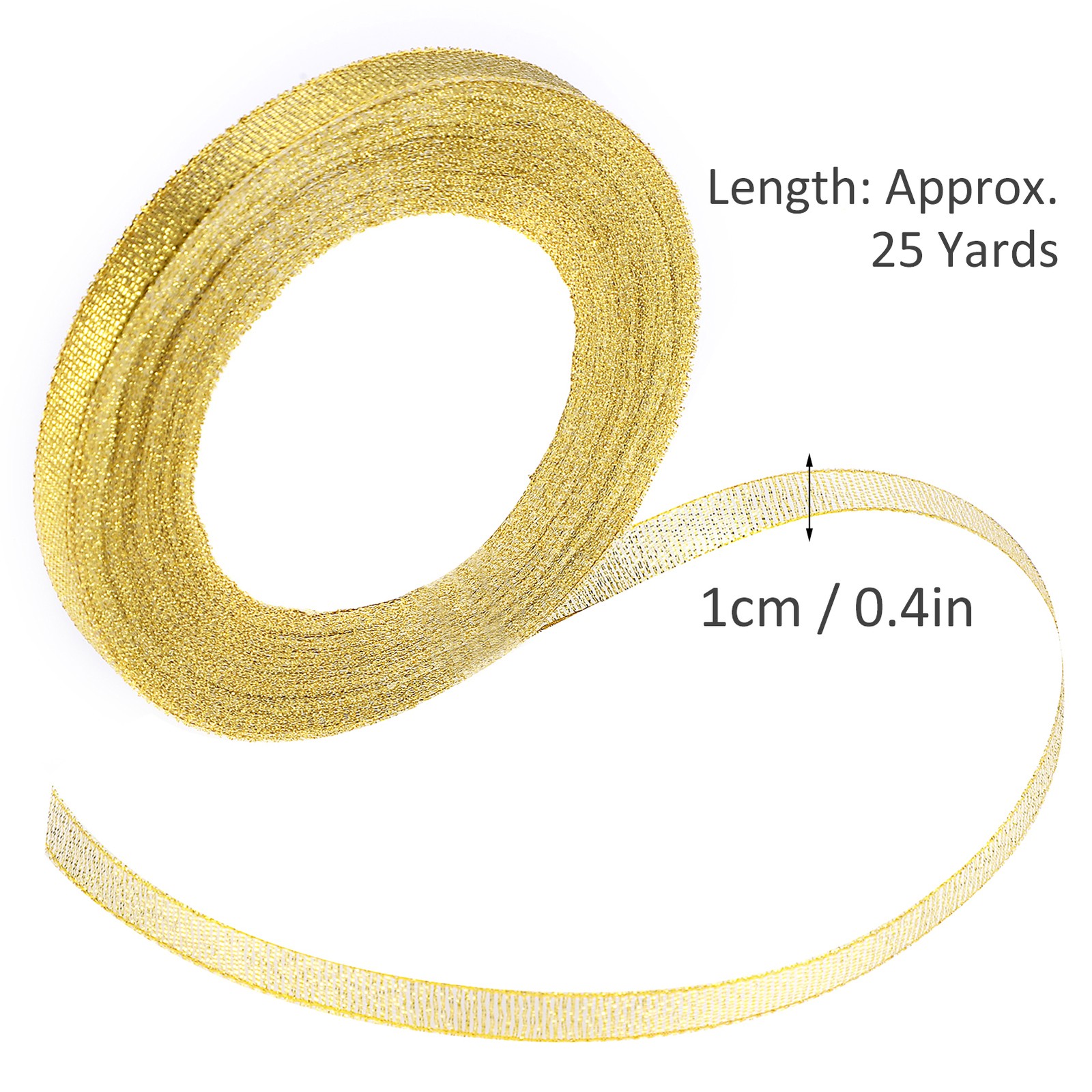 10pcs Golden Ribbon DIY Bowknot Wrapping Ribbon For Wedding Decoration Trending