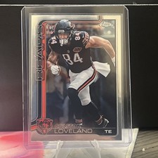 2025 Topps Chrome Football Colston Loveland Base Rookie Card Chicago Bears