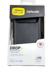 OtterBox iPhone 17 Pro Max 6.9" Defender Series Case BLACK includes holster clip