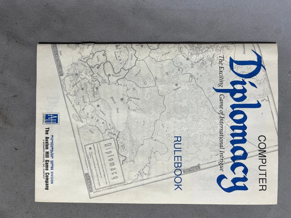 Commodore 64/128 Computer Diplomacy Game Avalon Hill Vintage 1991 Used/Tested - Image 3 of 4