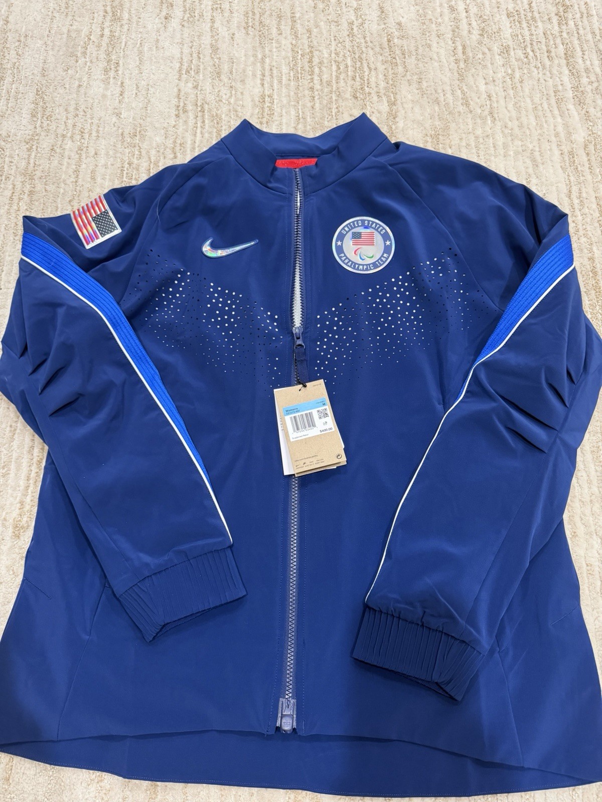 RARE Nike Paris 2024 Paralympic Team Issued USA Olympic Jacket Women's Size M