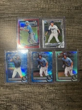 Carson Williams Bowman Chrome Lot (5) 2021-22 - True Blue /150, Aqua /125