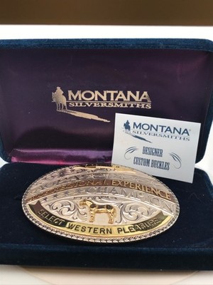 Montana Silversmiths AQHA Sterling Silver Overlay Champion  display picture 1