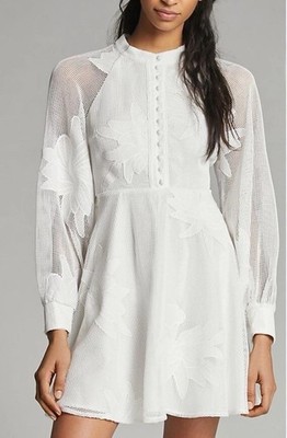 NWT Anthropologie x Mare Mare Sabine Embroidered Dress White Size Small MSRP$178