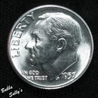 1957 Roosevelt Dime — photo from another recent sale