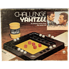 Vintage 1974 Challenge YAHTZEE Board Dice Family Game 100% COMPLETE