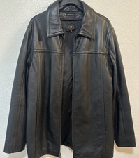 Wilsons Leather Mens Black Leather Jacket - Size Men  s M