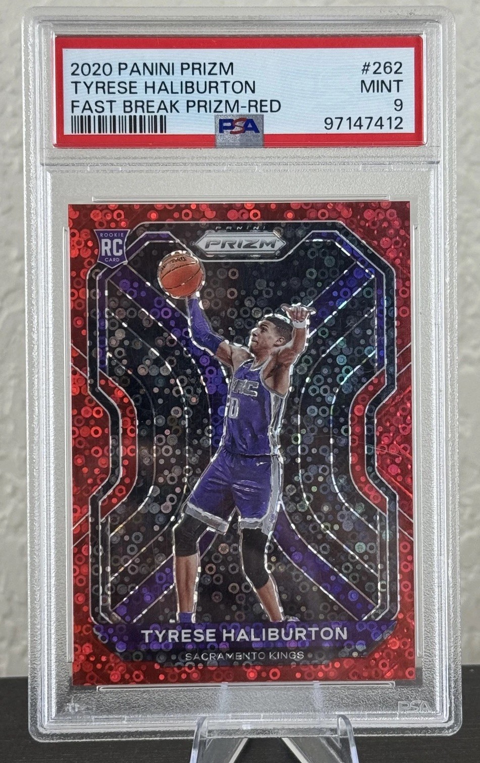 2020-21 Panini Prizm - Tyrese Haliburton #262 Red Fast Break Prizm /125 (RC)
