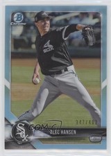 2018 Bowman Draft Chrome Sky Blue Refractor 347/402 Alec Hansen #BDC-146 0b3