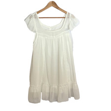 Anthropologie Style Prairie Dress Small Ivory Lace Western Cottagecore Boho
