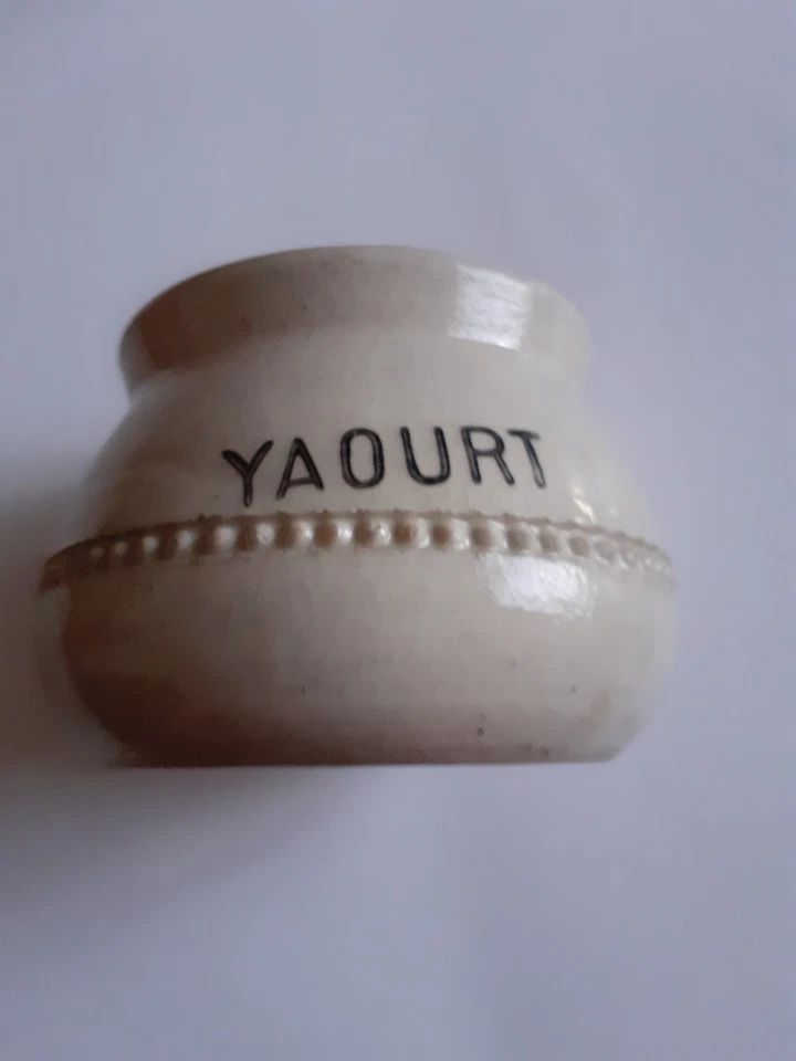 Ancien pot Yaourt d'Arménie en grés (publicité ,yoghourt, yahourt, lait) - Photo 2/4