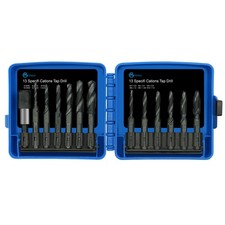 13 PCS Drill Tap Bit Set SAE 632NC to 1/420NC Metric M3 to M10 Tool Kit