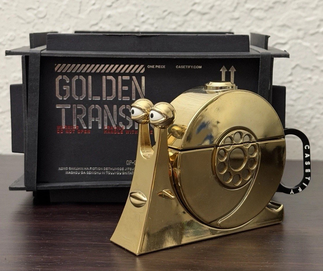 Casetify One Piece Golden Transponder Snail AirPods Pro 2 Case Buster Call-image