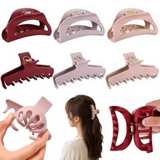 6 PCS Silicone Claw Clip, Flexible Clip for Thin, Thick and Curly...