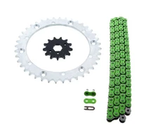 89-04 Yamaha YFM350 Warrior 350 Green Non O Ring Chain Sprocket Silver 13/40 98L