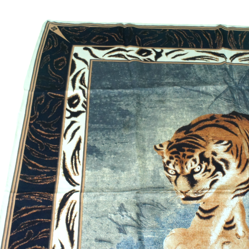 Auténtico Ermenegildo Zegna "Tigre" 2003 Vintage Lujo Seda Bufanda Cuadrada 34" - Imagen 13 de 15