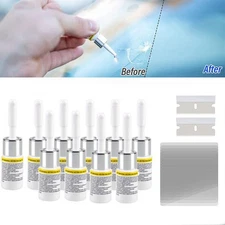 10Pack Car Windshield Resin Repair Kit Fix Auto Glass Window Chip Crack Scratch