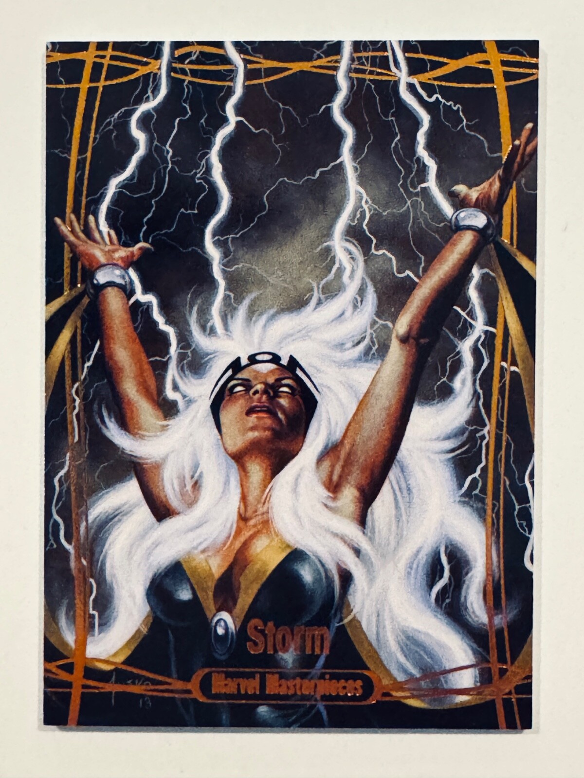 2016 Marvel Masterpieces Orange #61 OMEGA Storm #99/99😍😍😍😍VHTF