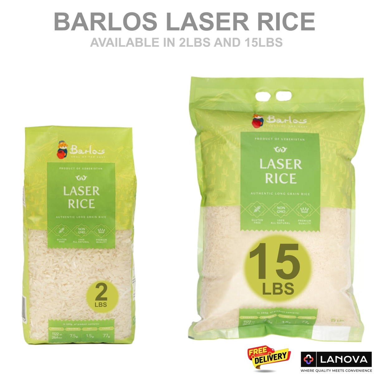 Uzbek Laser Rice Plov Osh Pilaf 100% All Natural Uzbekistan Tajik