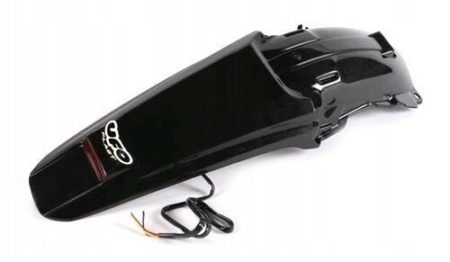 Aile Arrière Honda CRF 450X 05-09 Plastique Noir avec Feu Arrière LED