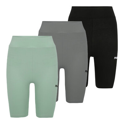 FILA Damen Radlerhose Sporthose Fitnesshose Buckautal High Waist Short Leggings
