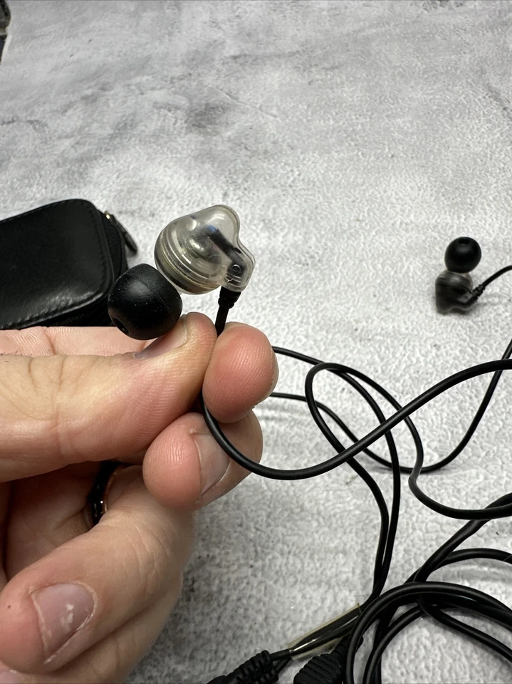 Auriculares/auriculares de monitoreo de DJ intrauditivos aislantes de sonido transparente Shure modelo?? 2 Foto 3 de 4