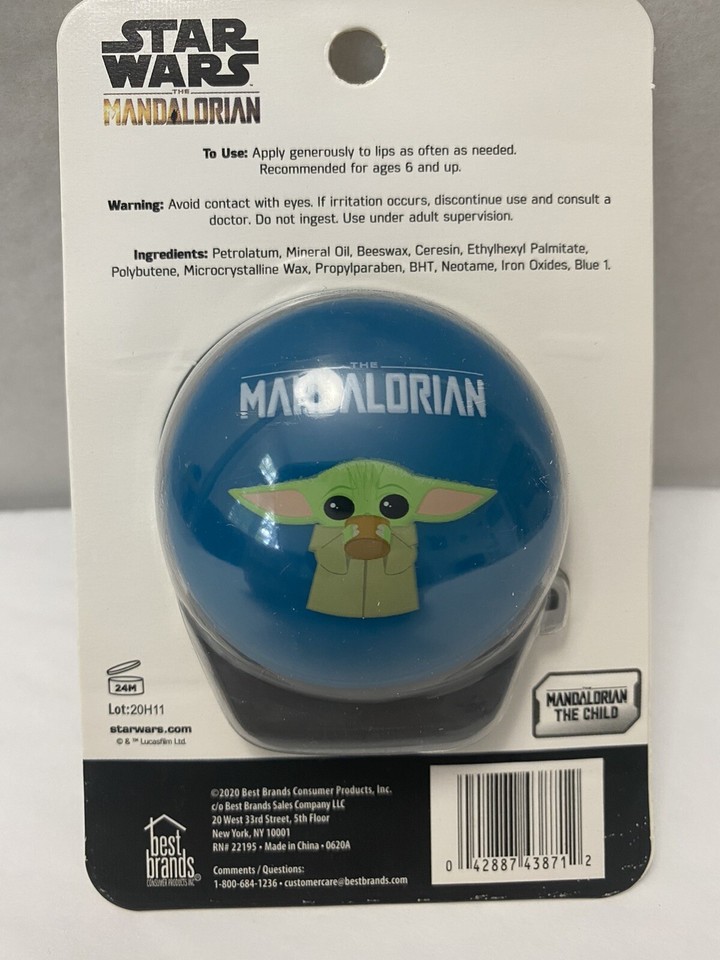 New Star Wars Disney Mandolorian The Child Lip Balm Sealed (R10) | eBay