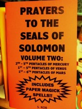 PRAYERS TO THE SEALS OF SOLOMON VOL #2 80 pag...