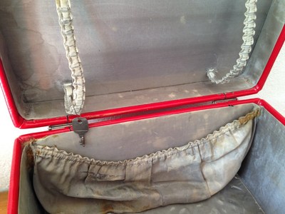 ANCIEN VANITY CASE Trousse Mallette Toilette Le Tanneur Vintage1970