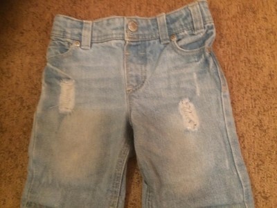 baby boy distressed shorts