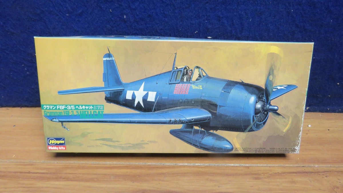 Grumman F6F-3/5 Hellcat Hasegawa Model Kit 1:72 617410 | eBay