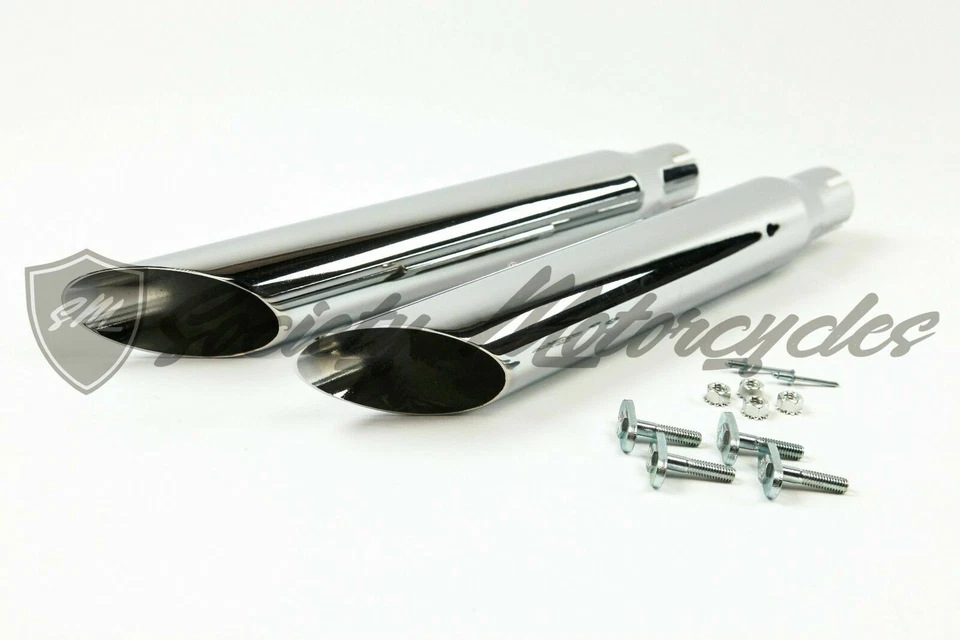 Sistema de escape Harley-Davidson Dyna Wide Glide FXD corte rebanada 2,5" Street Bob Foto 3 de 4