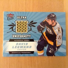 06-07 2006-07 FLEER ULTRA DAVID LEGWAND UNIFORMITY JERSEY U-DL PREDATORS