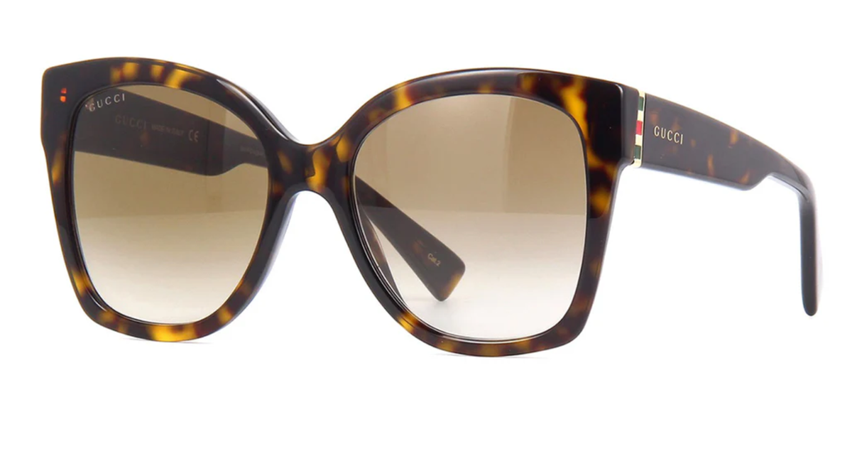 Gucci GG0459S 002 Sunglasses – Havana (54-19-145) Gucci GG0459S-002 Tortoiseshell Oversized Sunglasses with  main image 3