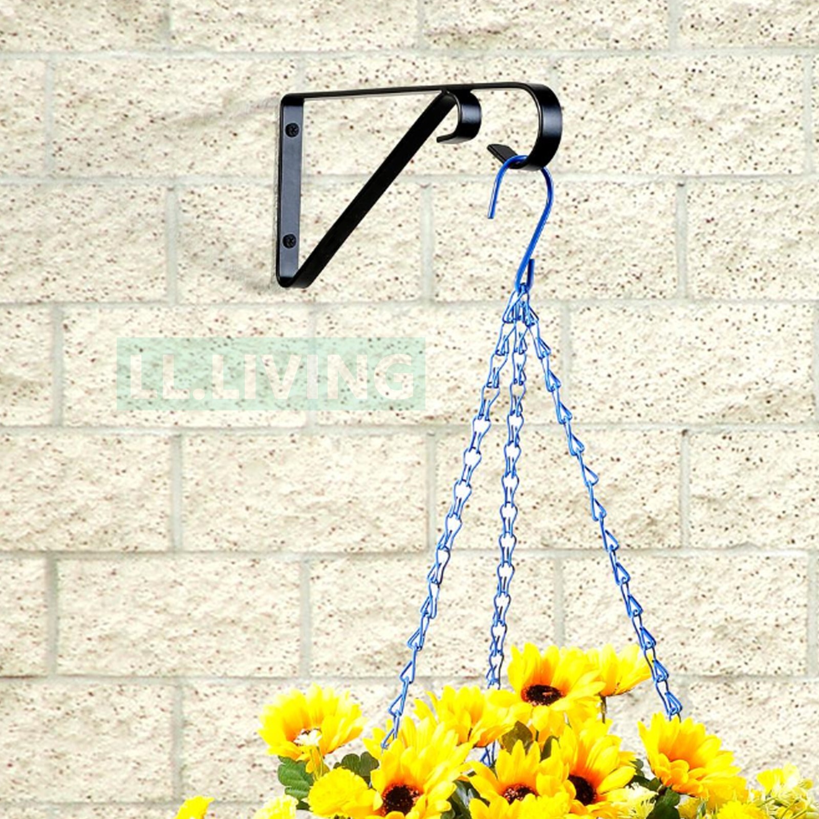 Plant Hanger Wall Bracket Iron Basket Rack Hook Garden Flower Pot
