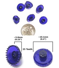 6pc TYCO 440-X2 440-X3 HO Slot Car DELRIN 25T CROWN GEAR Factory UN-DRILLE OEM