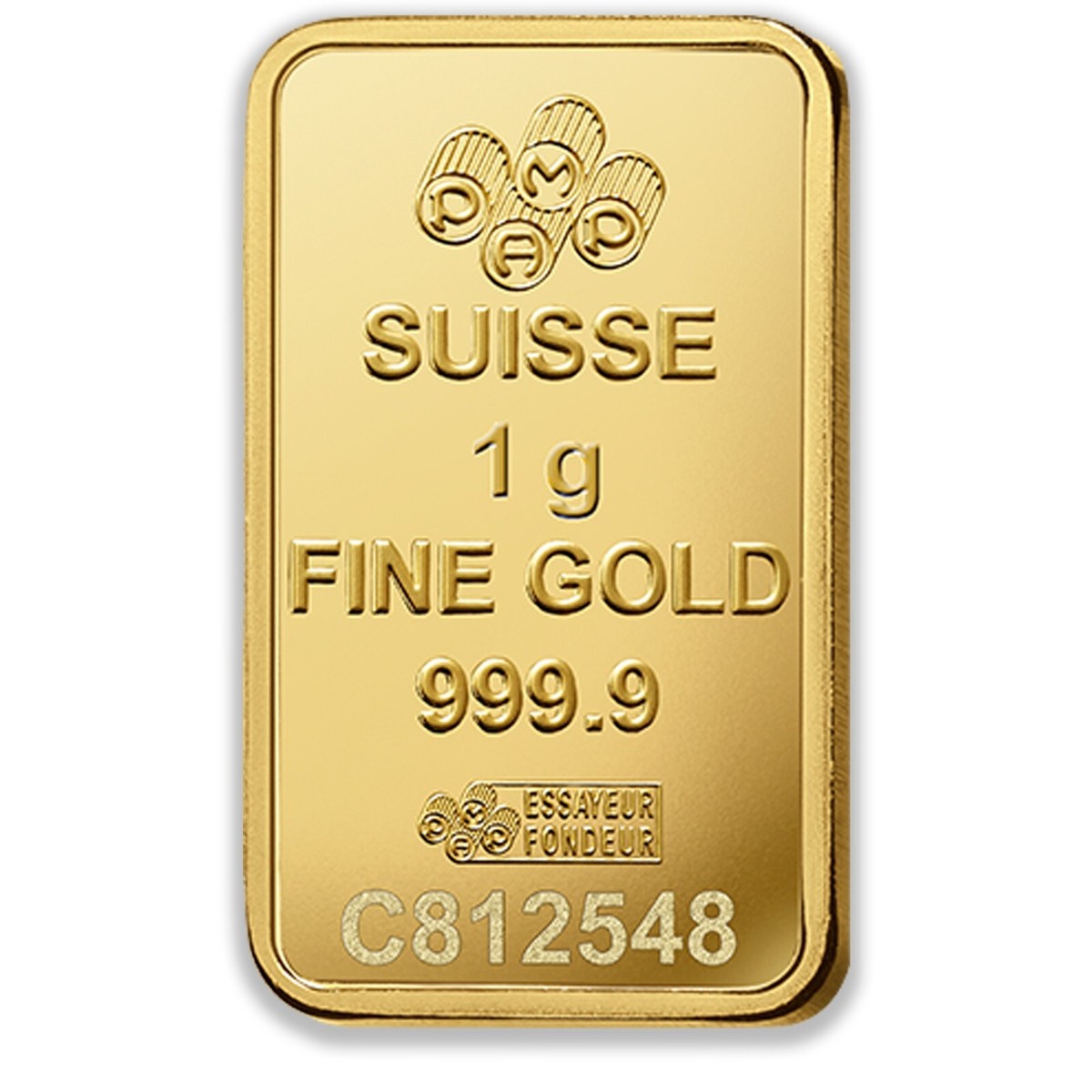 PAMP Suisse 1 Gram 999.9 Gold Lady Fortuna Minted Bullion