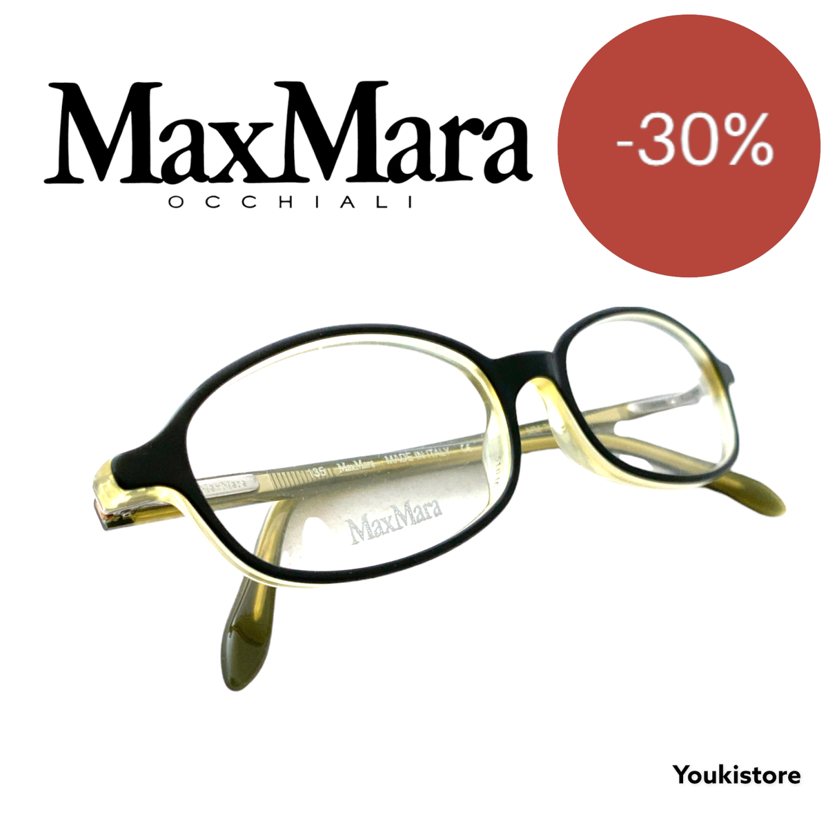 MAX MARA occhiali da vista MM 76 5MS eyeglasses Made in Italy CE