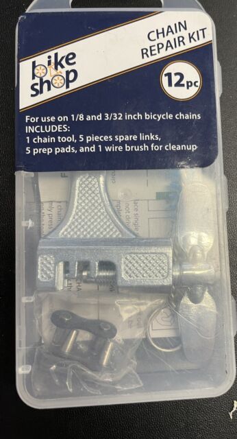 Bike Shop Chain Repair Tool W// 5 Links Prep Pads Wire Brush Instructions for sale online