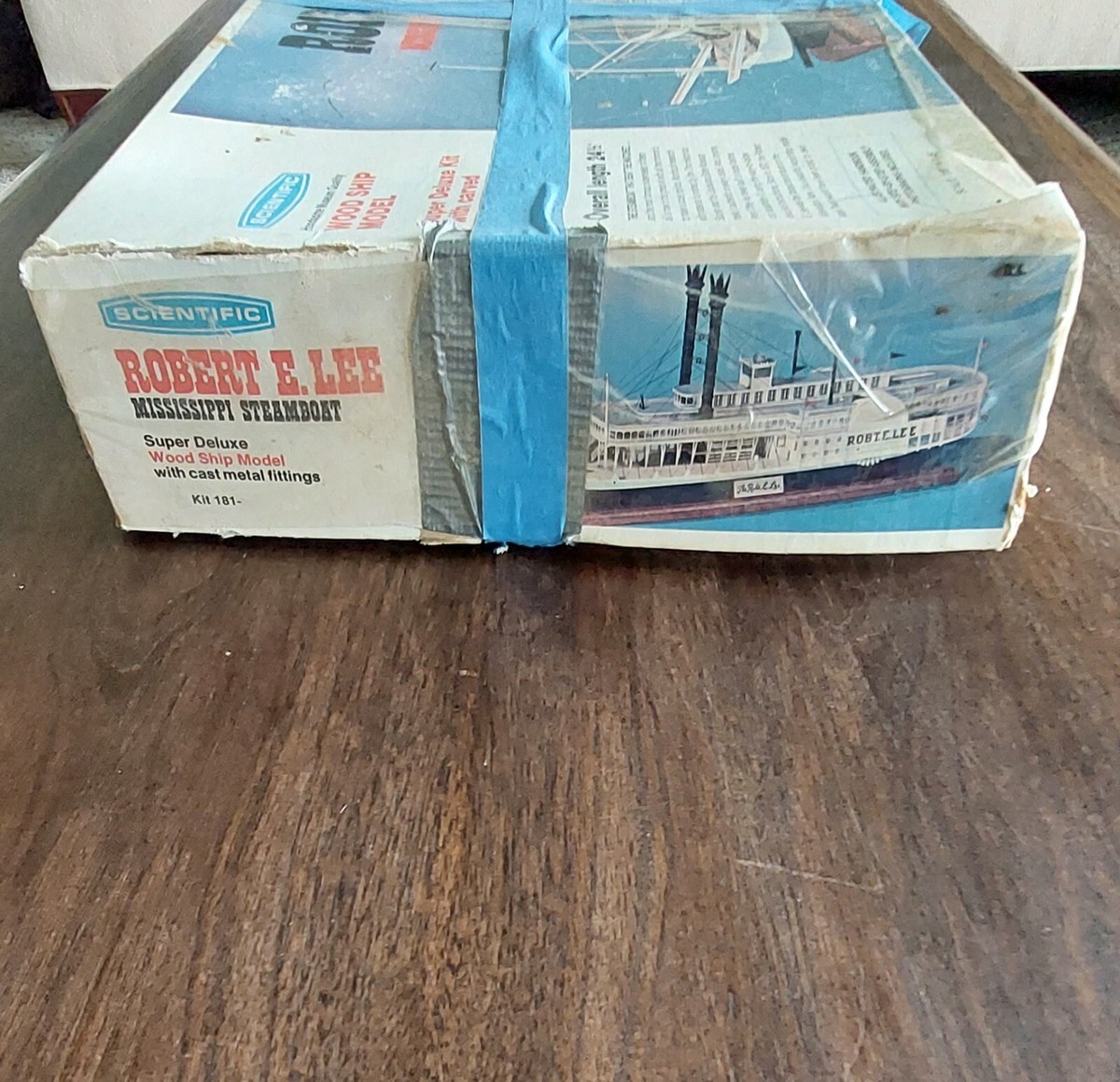 Vintage SCIENTIFIC Robert E Lee WOOD MODEL BOAT SHIP Kit