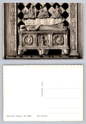 Bergamo Alta Colleoni Chapel Tomb of Medea Colleoni Vintage Postcard