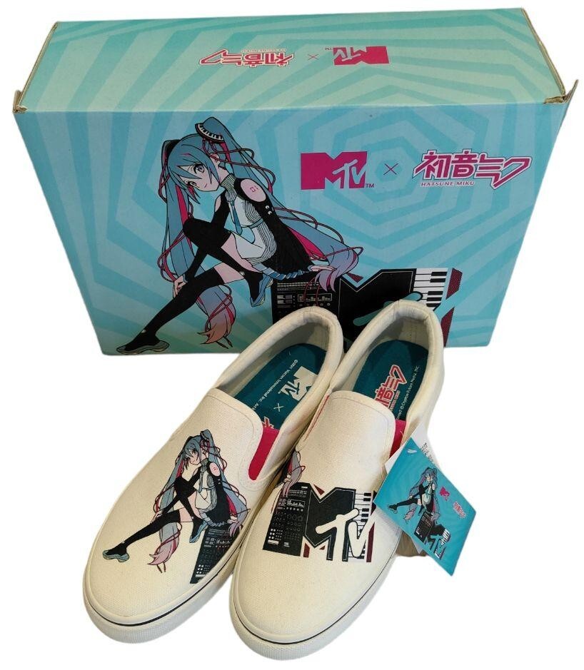 MTV × Hatsune Miku Limited Collaboration Deck Shoes 26.0cm/US 8