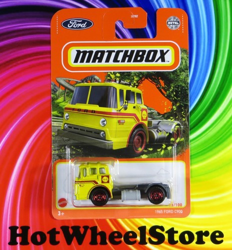 2022 Matchbox Yellow SHELL OIL 1965 FORD C900 MBX Highway Card #63 18 ...