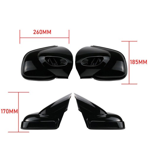1 paio specchietti retrovisori nero lucido per BMW K1200 K1200LT K1200M modello anno 1999-2008 - Foto 3 di 12
