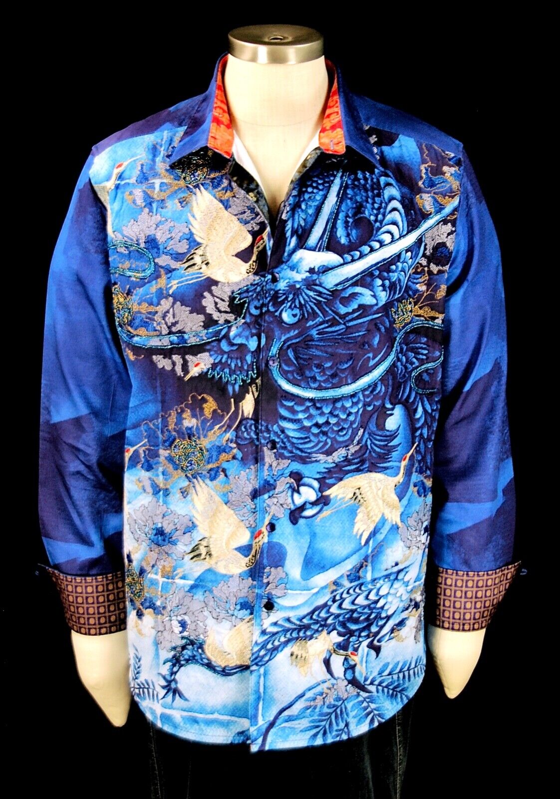 Robert Graham The Good Life NWT $398 Limited Edition Embroidered Dragon 4XL