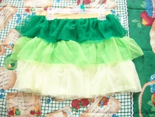Way To Celebrate St Patricks Day Girls Ruffles Green Mesh Skirt You Pick Size